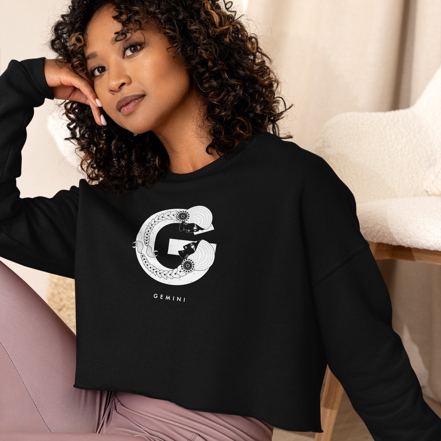 G is for Gemini - Crop Sweatshirt
