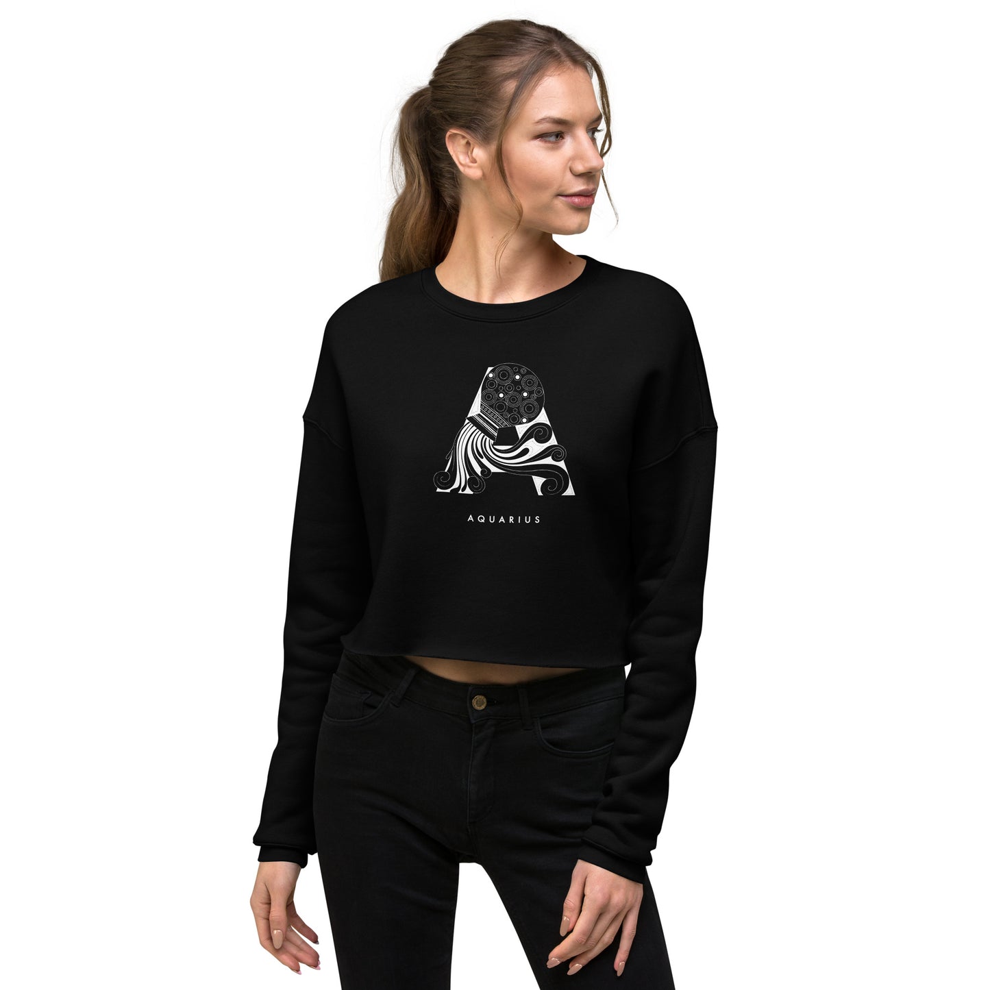 A is for Aquarius - Crop Sweatshirt
