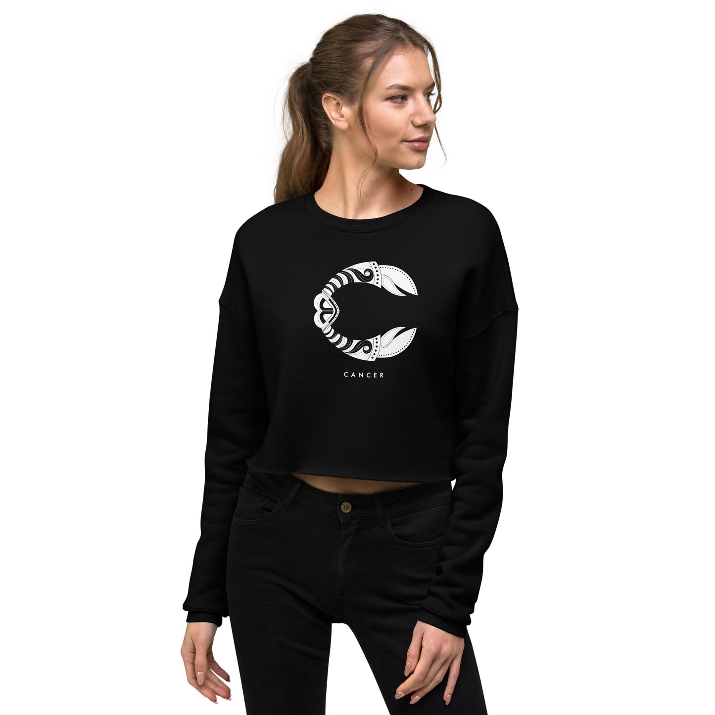 C is for Cancer - Crop Sweatshirt