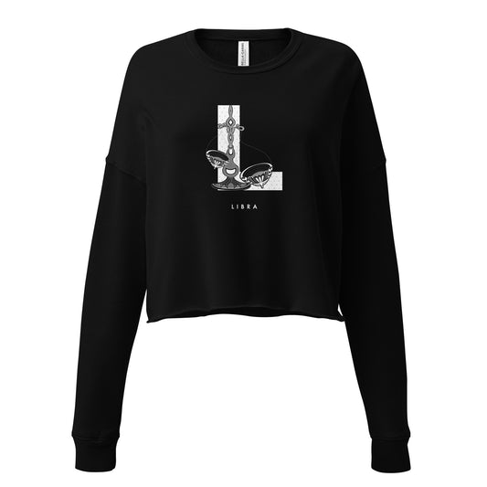 L is for Libra - Crop Sweatshirt