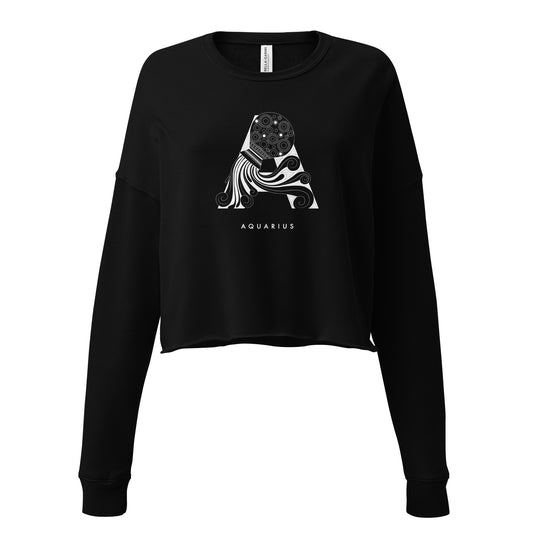 A is for Aquarius - Crop Sweatshirt
